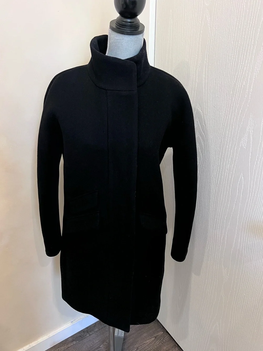 J. Crew Cocoon Italian Stadium Cloth Wool Coat